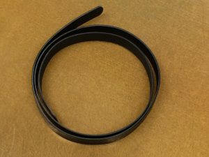 Sanding process for scissor case belt 1