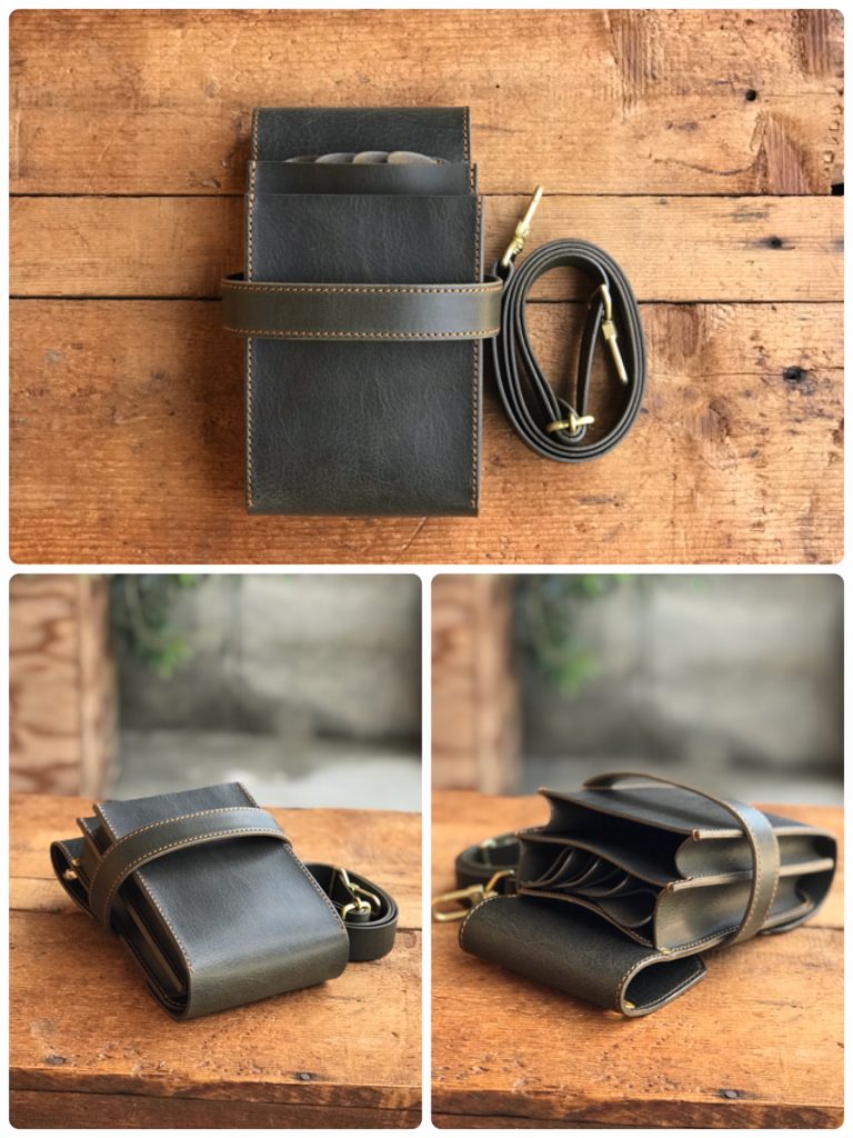 Scissor Case for 4 scissors -ww- worn image