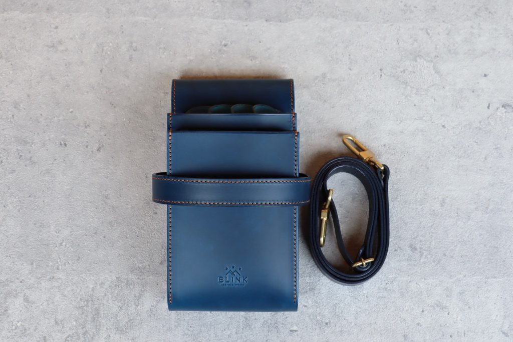 Genuine leather scissor case WW model front