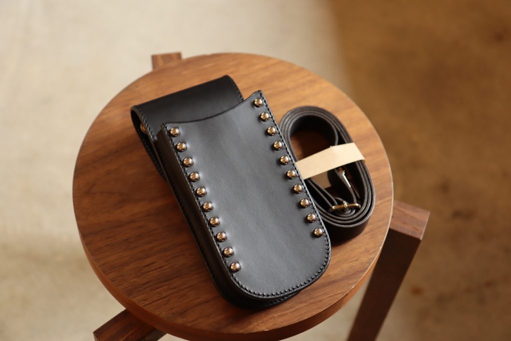 Scissor Case Genuine Leather 3-Shear Arrangement 2